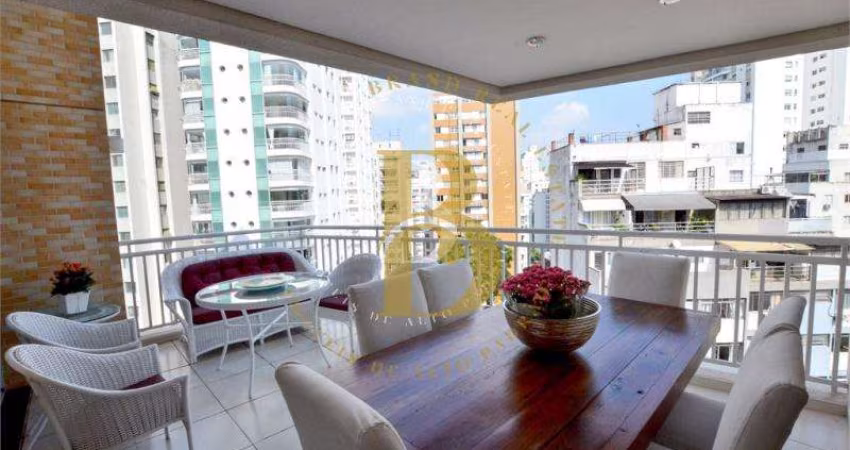 Apartamento sofisticado, em andar alto e vista permanente no Jardim América.