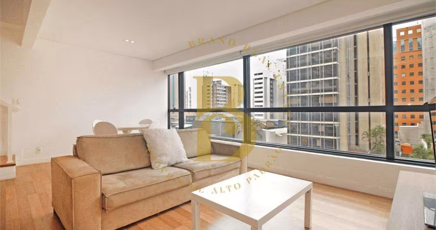 Apartamento em andar alto, com ótima vista, localizado na Vila Olímpia.
