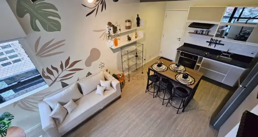 Apartamento duplex para locação aluguel em barueri, a pé da estação de trem, 1 quarto, mobiliado