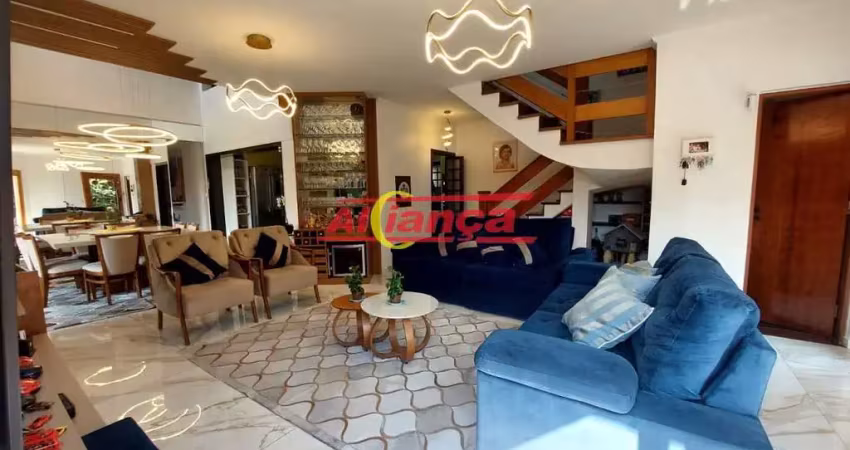 Sobrado com 5 dormitórios sendo  4 suite a venda, 517 m² jardim santa mena - guarulhos - sp
