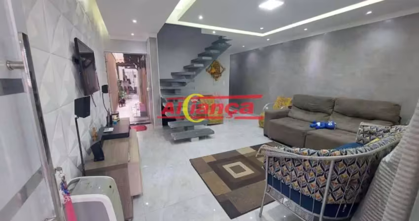 Sobrado de 210m² com 3 quartos em jardim bela vista- guarulhos- sp.