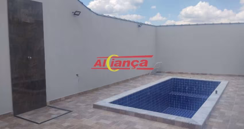 SOBRADO NOVO 3 QUARTOS COM SACADAS, 2 VAGAS GARAGEM, PISCINA, CHURRASQUEIRA, BONSUCESSO, GUARULHOS