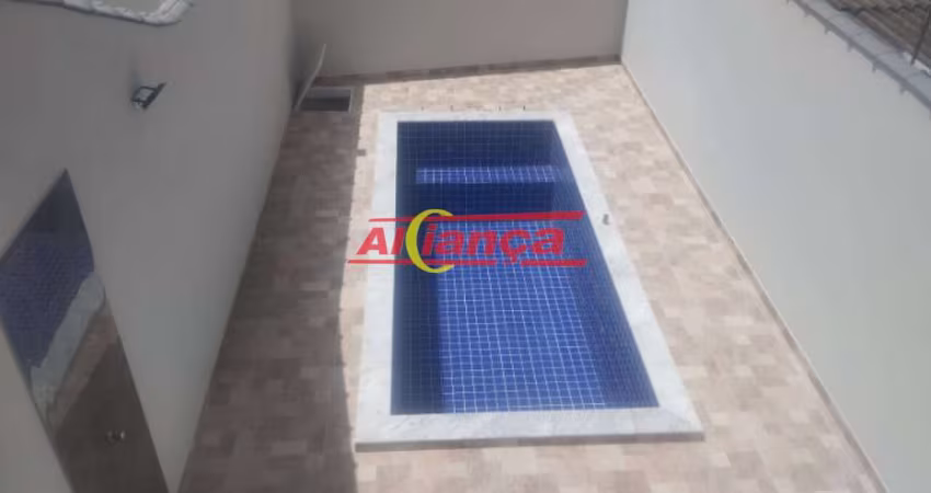 SOBRADO NOVO 3 QUARTOS COM SACADAS, 2 VAGAS GARAGEM, PISCINA, CHURRASQUEIRA, BONSUCESSO, GUARULHOS