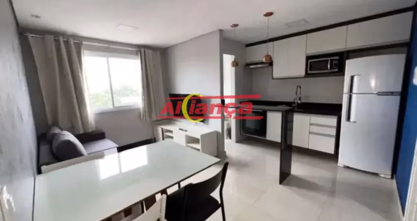 Apto 2 quartos, 1 vaga, mobiliado e pronto para morar! Excelente localização em Guarulhos.