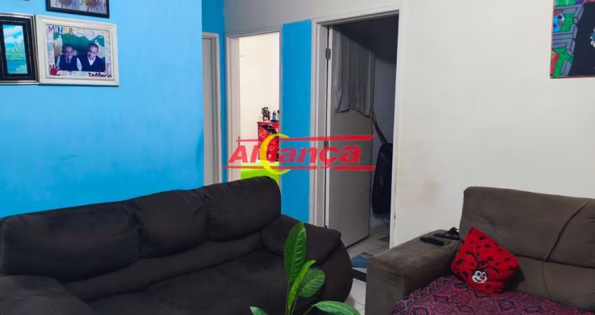 APARTAMENTO ÚLTIMO ANDAR, 45m², 02 QUARTOS, VAGA DE GARAGEM ROTATIVA NO BONSUCESSO EM GUARULHOS, SP