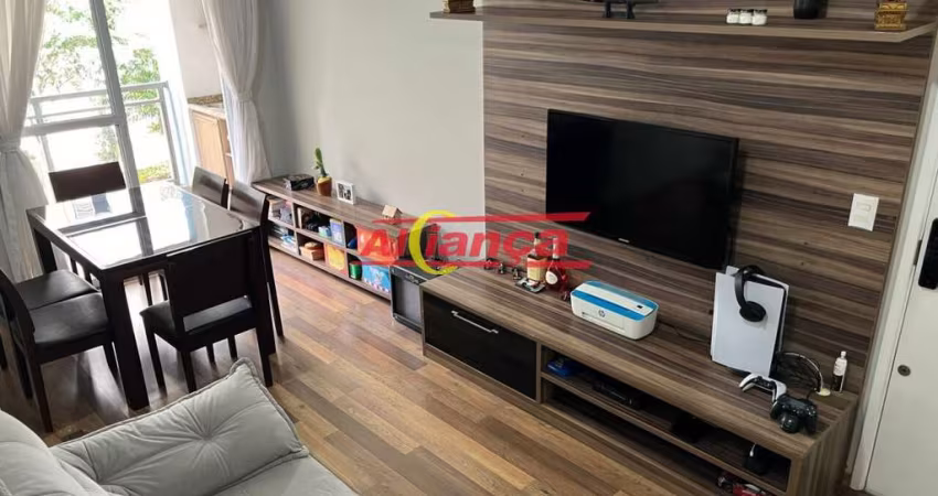 Lindo Apartamento Mobiliado com Varanda Gourmet no Uni Bosque Maia em Guarulhos