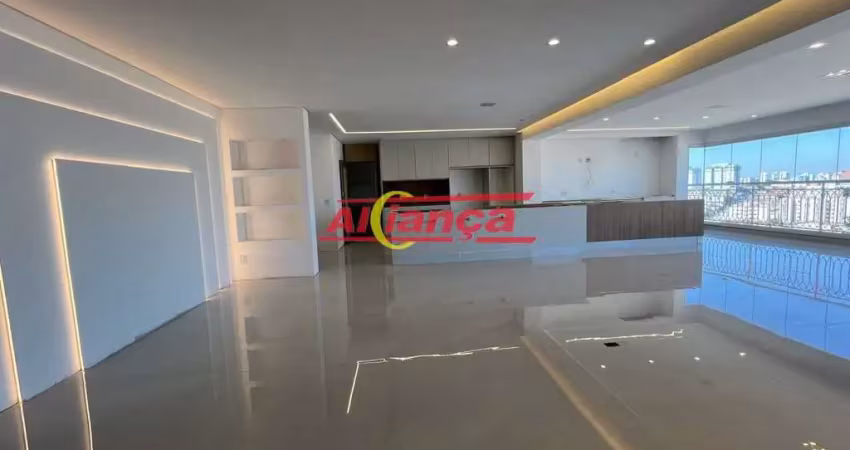 Apartamento com 3 quartos, sendo 3 suites à venda, 202 m² vila galvão - guarulhos - sp