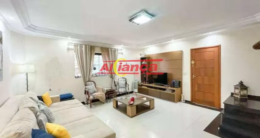SOBRADO COM 4 DORMITÓRIOS, 2 SUÍTES E 4 VAGAS, 232 m² - VILA GALVÃO - GUARULHOS-SP