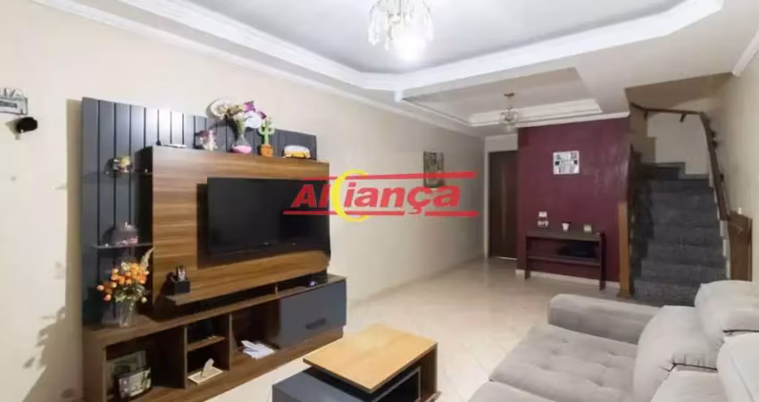Sobrado com 3 dormitórios (1 suíte) e 2 vagas, 100 m² - vila galvão - guarulhos-sp