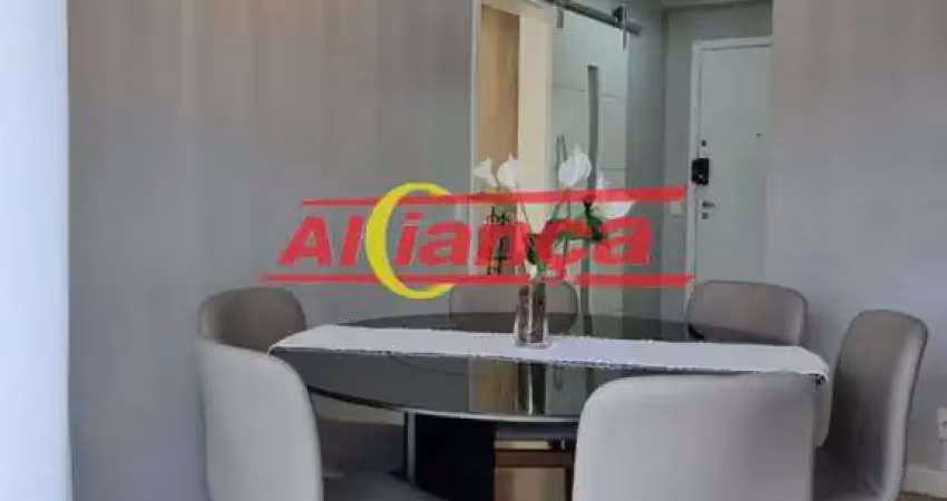 Apartamento porteira fechada à venda, com 3 quartos, 4 banheiros, 114m² - centro - guarulhos/sp.