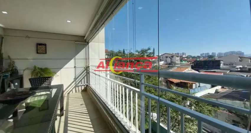 Lindo apartamento com 3 dormitórios, sendo 3 suítes, 2 vagas - jardim santa mena - guarulhos