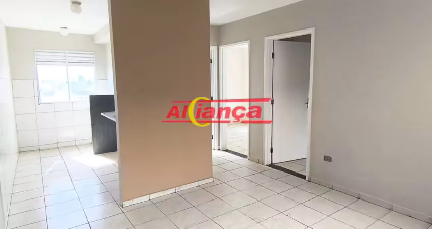 Apartamento com 2 quartos, cozinha, sala, banheiro, vaga garagem (rotativa) sadokim em guarulhos, sp