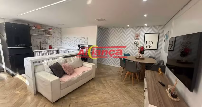 Apartamento cecap, 02 dormitórios totalmente reformado