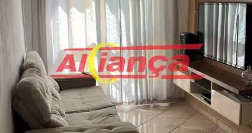 Vila galvão, apartamento 54m², 1º andar, sala 2 ambientes, varandinha,  cozinha, 2 dormitórios, 1 vg