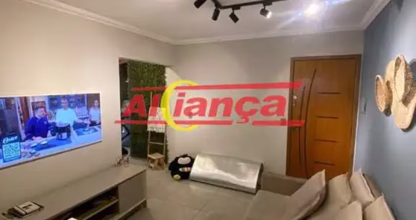 Apartamento com 2 dormitórios à venda, 49m² - taboão - guarulhos/sp