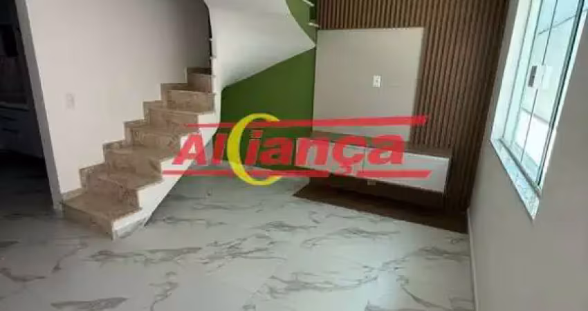 Venda de sobrado novo em condomínio, mobiliado com 03 quartos, terraço e 2 vagas - jardim santa inês