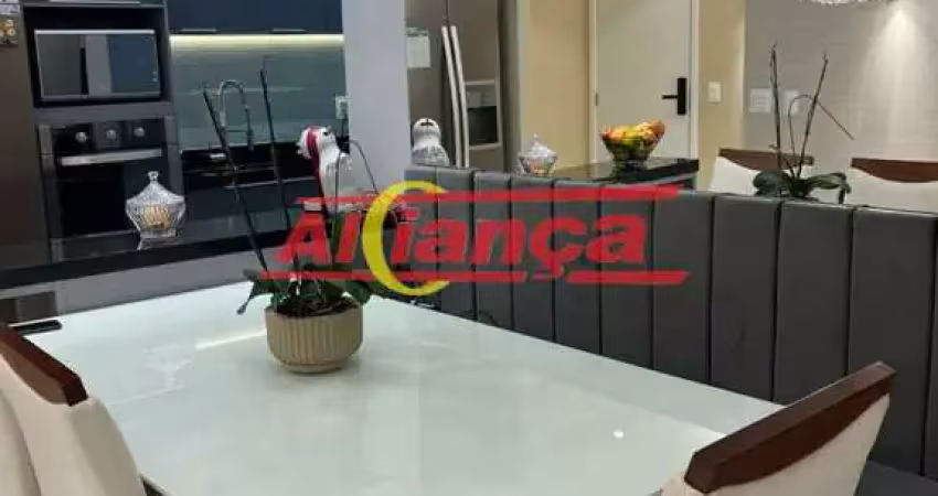 Apartamento 75m² 3 dormitórios 2 vagas com depósito jd. flor da montanha guarulhos -sp