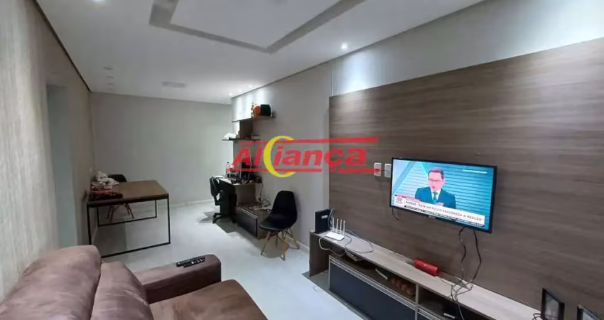 Apartamento com 2 dormitórios à venda, 60 m² - centro -  guarulhos/sp