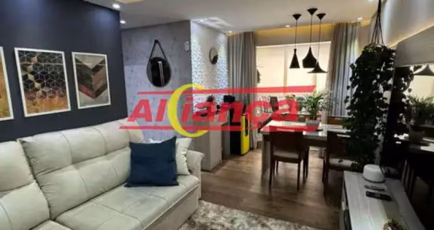 Apartamento á venda 74m², porteira fechada1 suíte, varanda gourmet e 2 vagas
