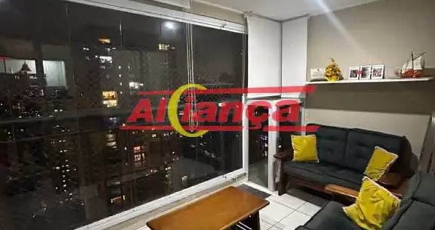 Apartamento 86m² com 3 dormitórios e varanda gourmet - cidade maia, guarulhos