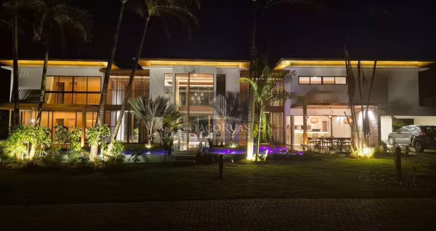 Praia do Forte Alto Luxo: Casa 5 suítes, piscina e áreas de lazer no Condomínio La Laguna em Mata de São João-BA