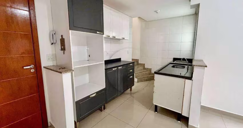 Cobertura para alugar, 110 m² por r$ 3.009,00/mês - vila assunção - santo andré/sp