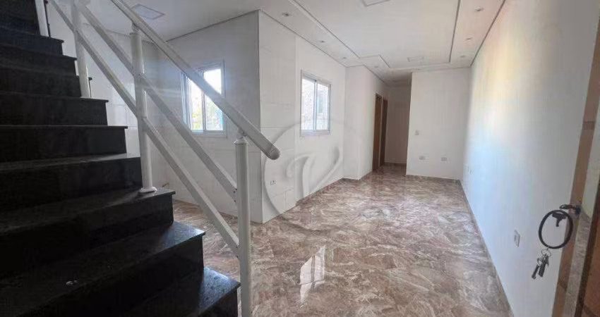 Cobertura com 2 dormitórios, 106 m² - venda por R$ 460.000,00 ou aluguel por R$ 2.720,83/mês - Vila Linda - Santo André/SP
