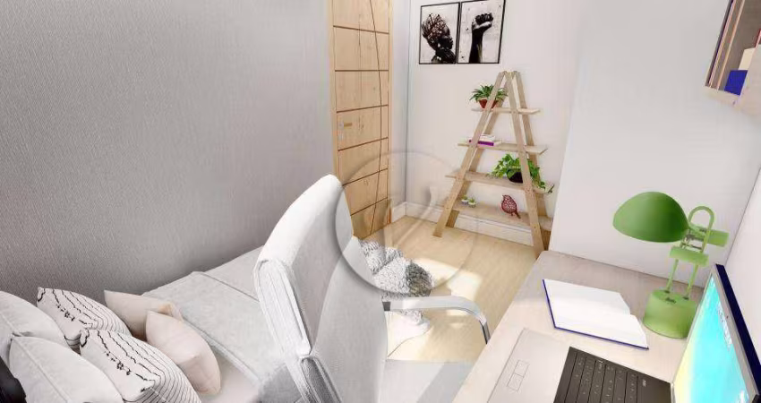 Apartamento com 2 dormitórios à venda, 46 m² por R$ 350.000 - Vila Aquilino - Santo André/SP
