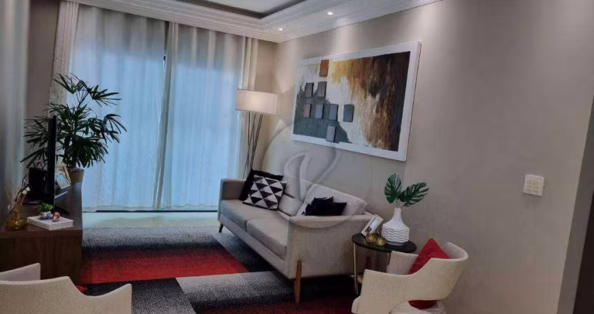 Apartamento com 3 dormitórios à venda, 104 m² por R$ 535.000 - Vila Alzira - Santo André/SP