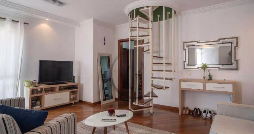 Cobertura com 3 dormitórios à venda, 180 m² por r$ 950.000,00 - vila assunção - santo andré/sp