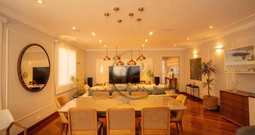 Maravilhoso apartamento com 4 dormitórios ,2 suites , 4 vagas , à venda, 264 m² por r$ 1.870.000 -bairro  jardim - santo andré/sp
