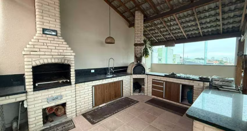Cobertura com 3 dormitórios à venda, 70 m² por r$ 680.000,00 - vila alzira - santo andré/sp