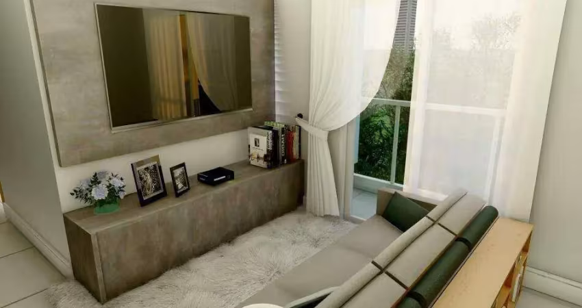 Apartamento com 2 dormitórios à venda, 46 m² por r$ 350.000 - vila aquilino - santo andré/sp
