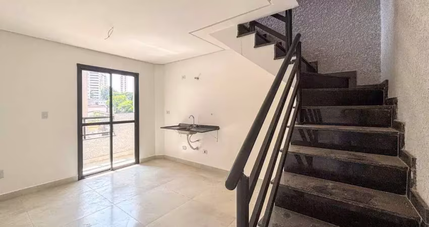 Cobertura com 2 dormitórios à venda, 92 m² por r$ 590.000,00 - vila bastos - santo andré/sp