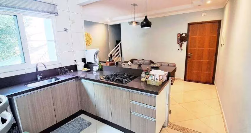 Cobertura com 2 dormitórios à venda, 120 m² por r$ 665.000,00 - vila assunção - santo andré/sp
