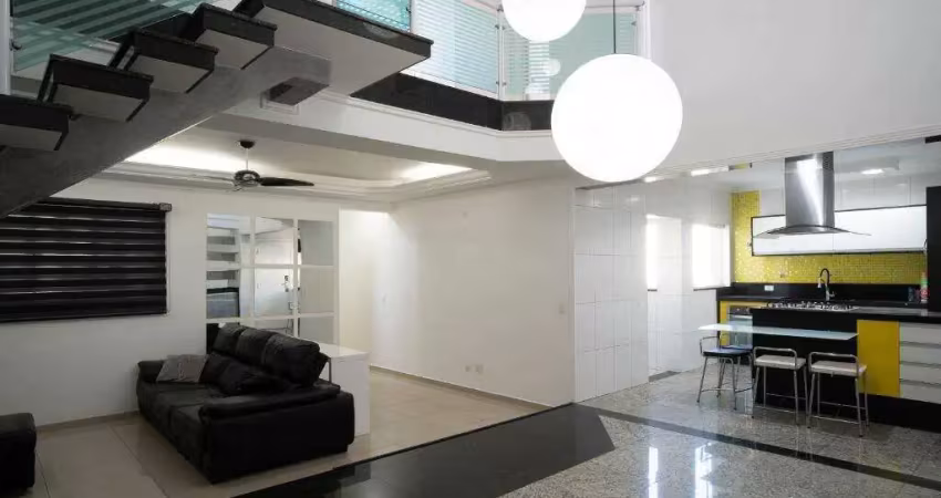 Cobertura para alugar, 335 m² por r$ 8.271,00/mês - campestre - santo andré/sp