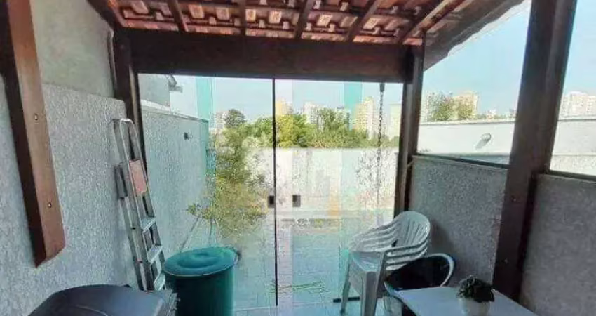 Cobertura com 2 dormitórios para alugar, 92 m² por r$ 3.110,00/mês - vila alpina - santo andré/sp