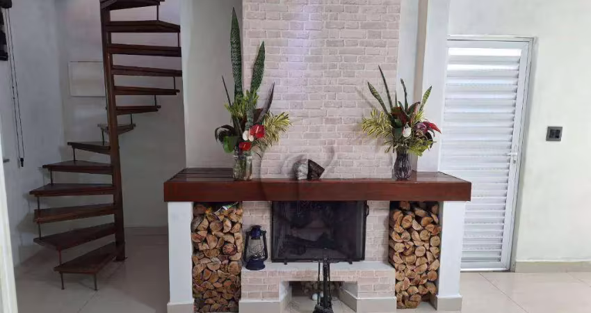 Sobrado com 3 dormitórios para alugar, 220 m² por r$ 4.400,00/mês - vila scarpelli - santo andré/sp