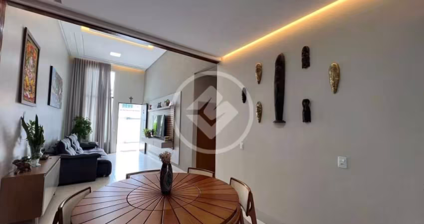 CASA 3 QUARTOS C/ SUITE, SALA PÉ DIREITO DUPLO, COZINHA COMPLETA EM ARMÁRIO, PISCINA AQUECIDA E AREA GOURMET COM CHURRASQUEIRA - SETOR FONTE NOVA GOIÂNIA codigo: 120455