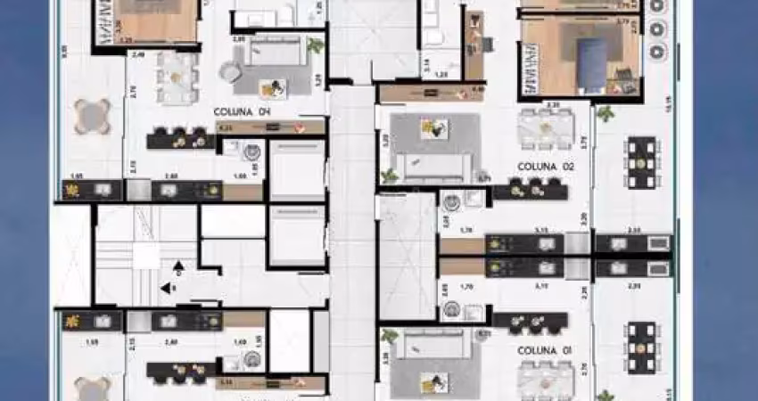 Apartamento de 2 quartos com suíte em um excelente condomínio clube - estrela sul
