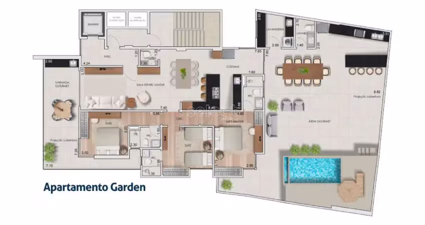Apartamento Garden 3 quartos - Bom Pastor