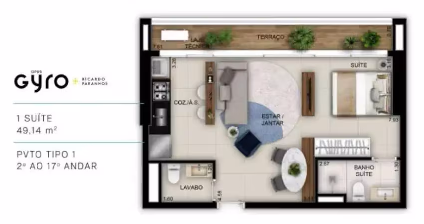 Flat com 1 quarto à venda na Avenida Mutirão, 560, Setor Marista, Goiânia