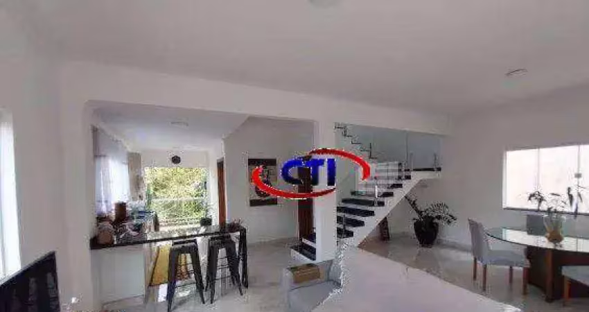 Casa em condomínio fechado com  3 dormitórios à venda, 380 m² por r$ 1.380.000 - balneário palmira - ribeirão pires/sp