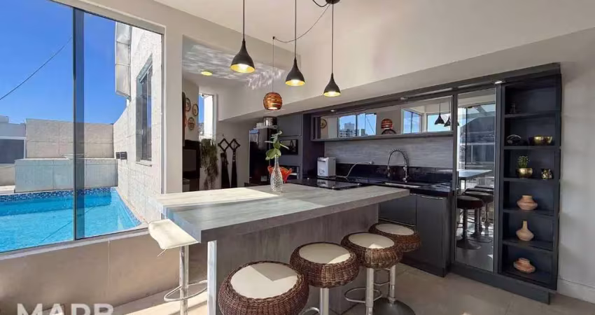 Cobertura com 4 dormitórios à venda, 500 m² por r$ 6.000.000,00 - beira mar - florianópolis/sc