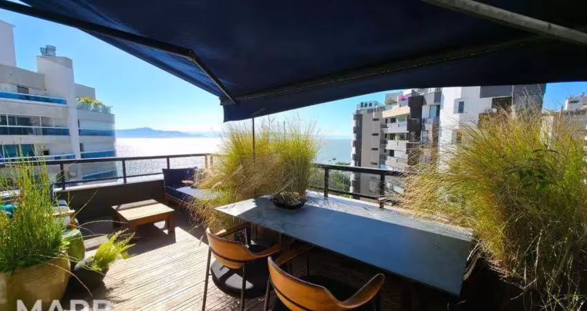 Cobertura com 4 dormitórios à venda, 303 m² por r$ 7.500.000,00 - beira mar - florianópolis/sc