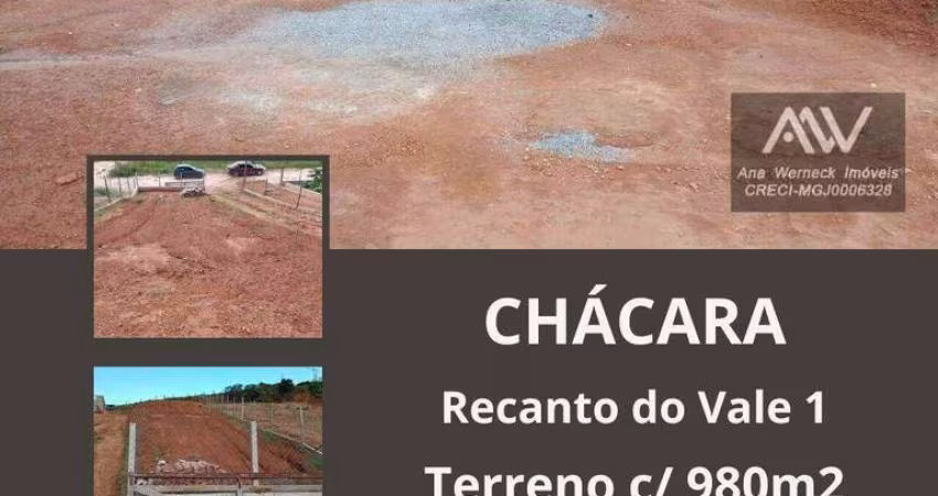 Terreno à venda, 980 m² por R$ 15.000 de entrada - Chácara - Chácara/MG