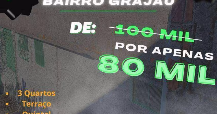 Casa com 3 dormitórios à venda, 80 m² por R$ 80.000,00 - Grajaú - Juiz de Fora/MG