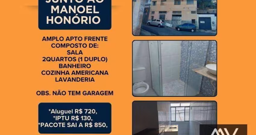 Apartamento com 2 dormitórios para alugar, 80 m² por R$ 720, mês + taxas - Centenário - Juiz de Fora/MG