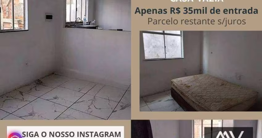 Casa com 2 dormitórios à venda, 60 m² por R$ 35mil de entrada - Progresso Juiz de Fora/MG
