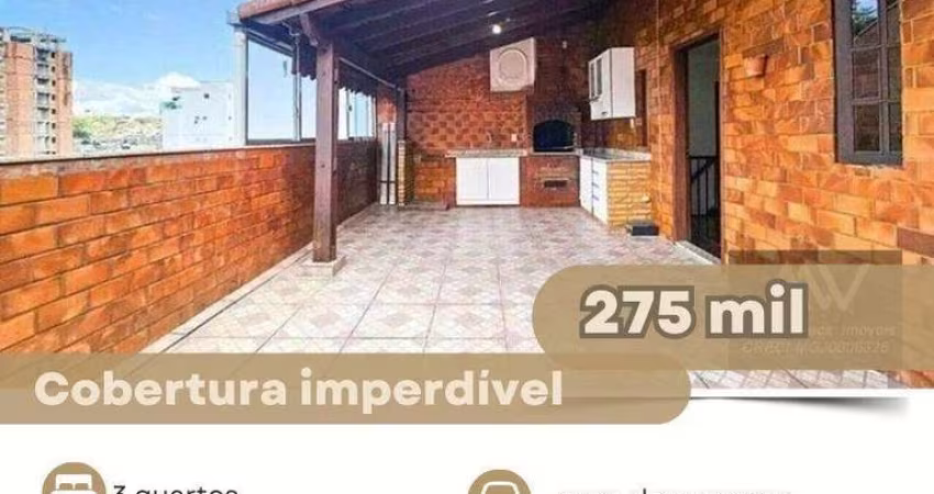 Cobertura com 3 dormitórios à venda, 120 m² por R$ 275.000,00 - Manoel Honório - Juiz de Fora/MG